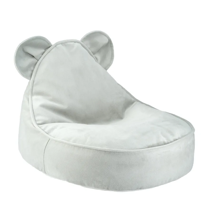 Wigiwama Kindersitzsack Misty Green Bear Samt
