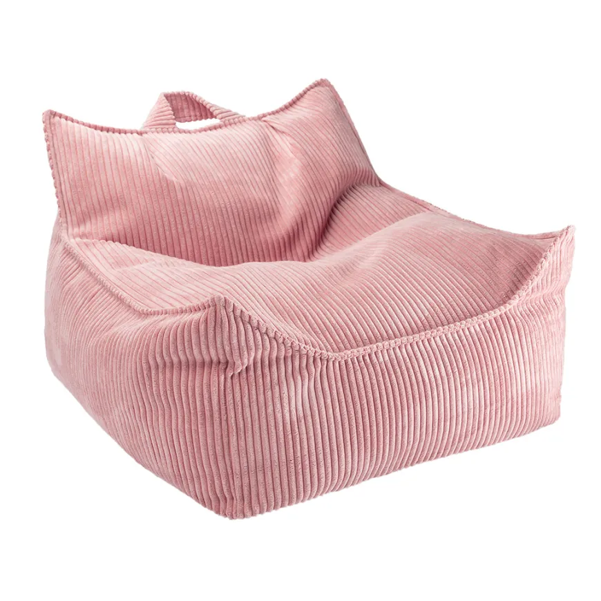 Wigiwama Kindersitzsack/Kindersessel Pink Mousse Cord