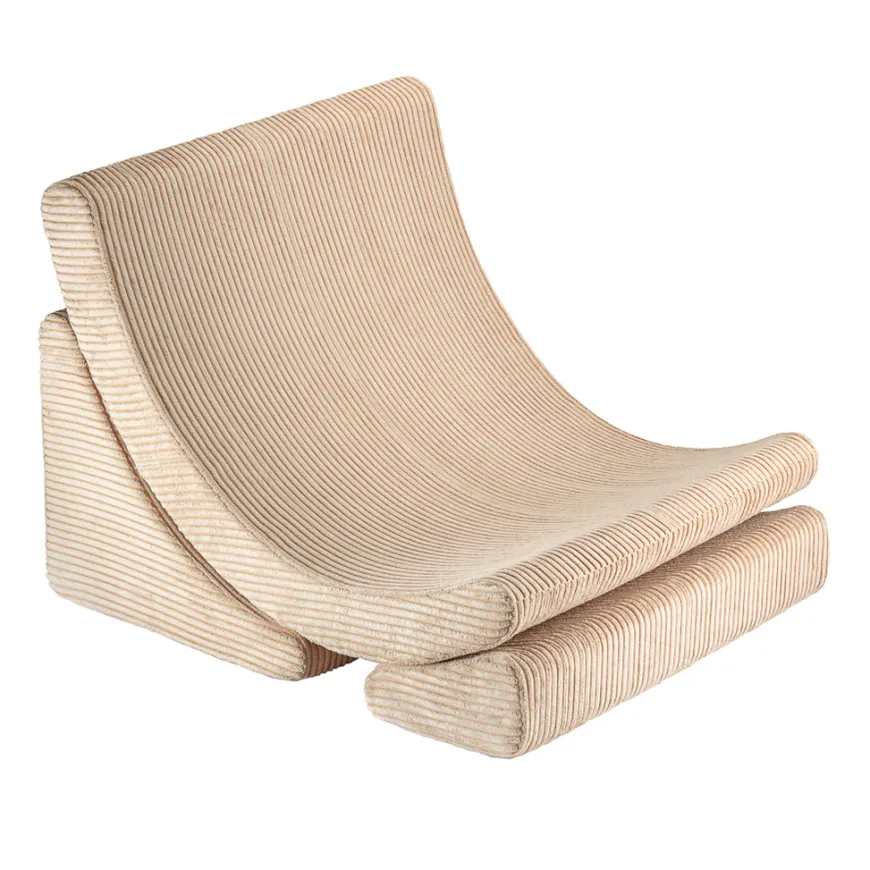 Wigiwama modularer Kindersessel Brown Sugar Moon Chair Cord