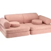 Wigiwama modulares Kindersofa Guava Pink Teddy