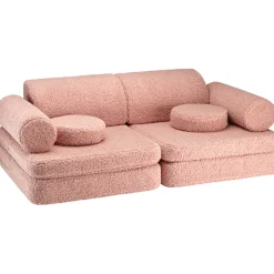 Wigiwama modulares Kindersofa Guava Pink Teddy