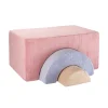 Wigiwama modulares Spielset Pink Mousse Rainbow Cord